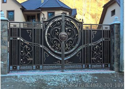 кованые ворота дизайн