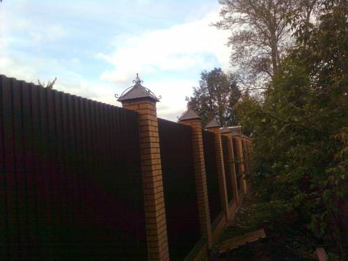 забор из профнастила