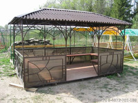 беседка садовая металлическая