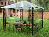 беседка металлическая для сада и дачи