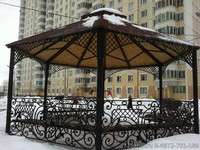 беседка садовая металлическая