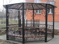беседка садовая металлическая