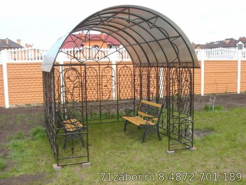 беседка садовая металлическая
