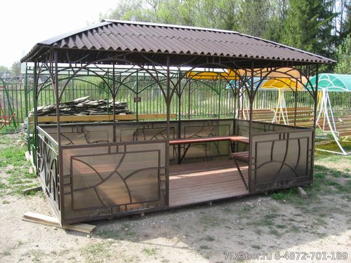 беседка садовая металлическая