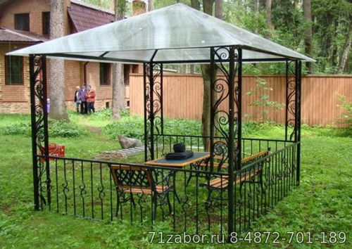 беседка металлическая для сада и дачи
