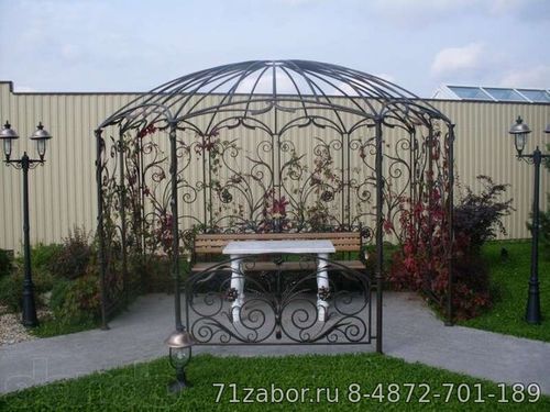 беседка металлическая садовая