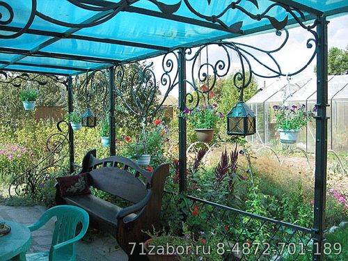 беседка металлическая для сада и дачи