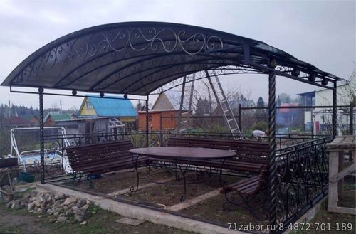 беседка садовая металлическая