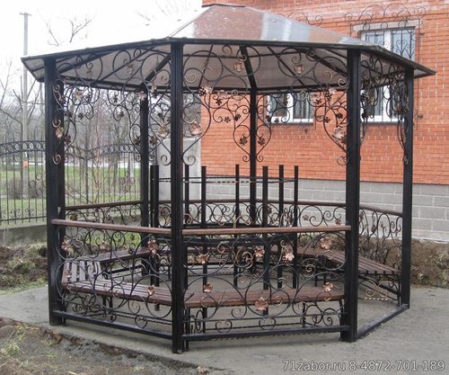 беседка садовая металлическая