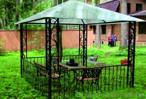 беседка садовая металлическая