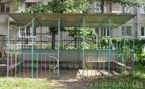 беседка садовая металлическая
