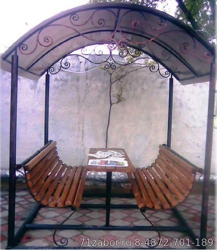 беседка металлическая для сада и дачи