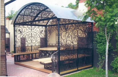 беседка металлическая садовая