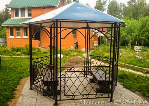 беседка металлическая садовая