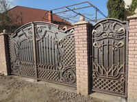 ворота металлические с художественной ковкой