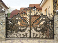 ворота металлические с художественной ковкой