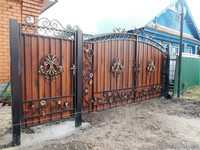 красивые ворота ковка