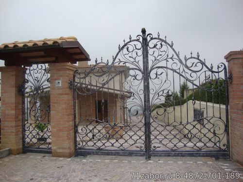 красивые ворота ковка