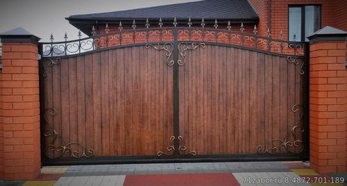 кованые ворота по индивидуальным параметрам